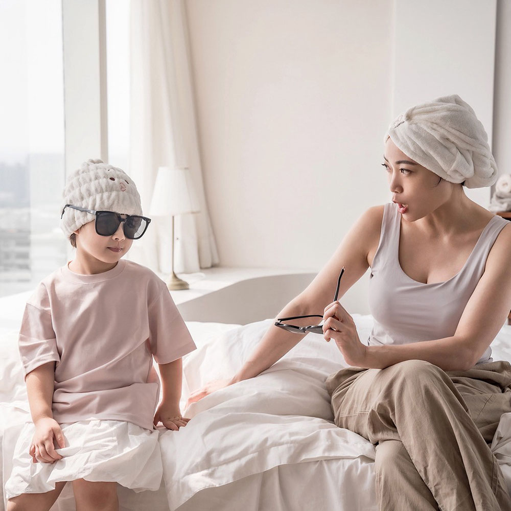 SANSO LIFE 美食系列超細纖維浴帽 小籠包